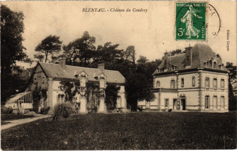 Carte postale ancienne Bleneau - Chateau du Coudray à Bléneau