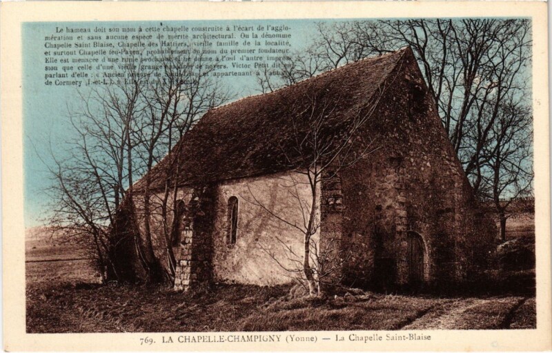 Carte postale ancienne La Chapelle-Champigny - La Chapelle Saint-Balise à Champigny