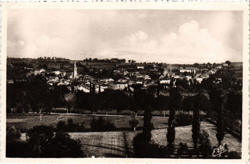 Carte postale ancienne Samatan - Vue générale à Samatan