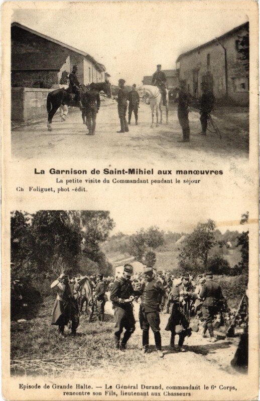 Carte postale ancienne Militaire Saint-Mihiel - La Garnison de Saint-Mihiel aux à Saint-Mihiel