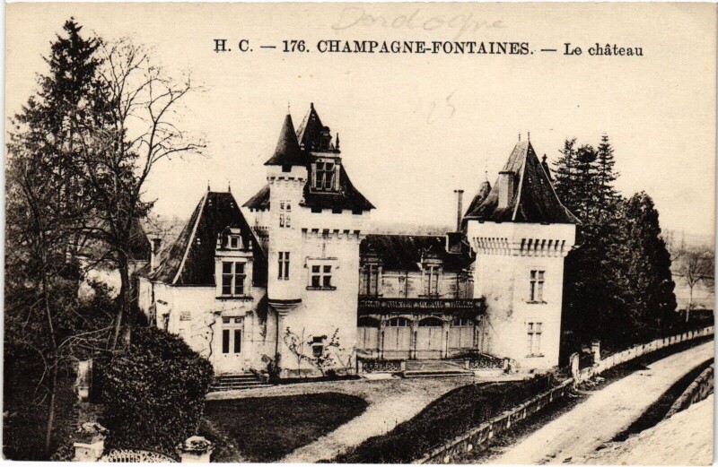 Carte postale ancienne Champagne Fontaines-Le Chateau