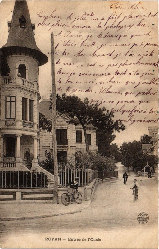 Carte postale ancienne Royan - Entrée de l'Oasis à Royan