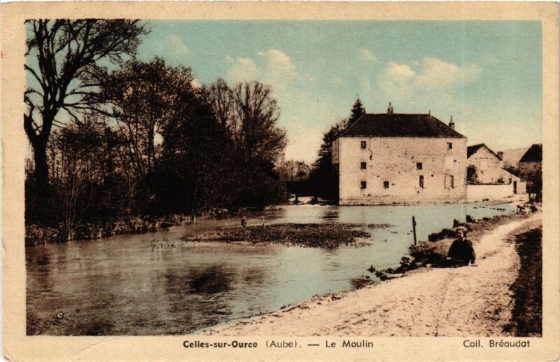 Carte postale ancienne Aube Celles-sur-Ource Le Moulin à Celles-sur-Ource