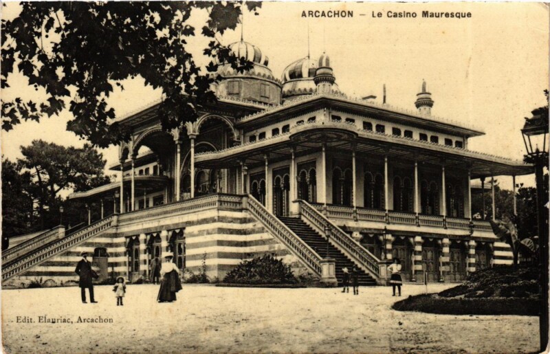Carte postale ancienne Gironde Arcachon Le Casino Mauresque à Arcachon
