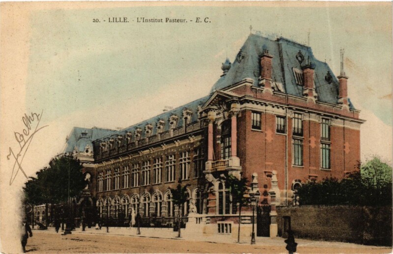 Carte postale ancienne Nord Lille L'Institut Pasteur à Lille