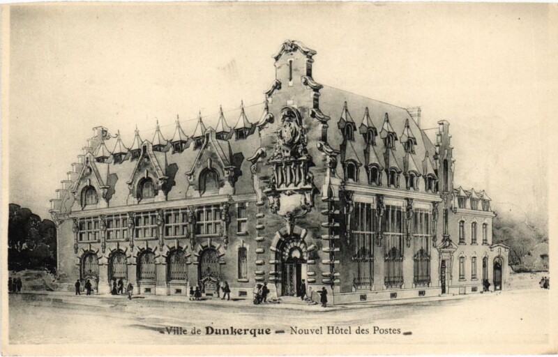 Carte postale ancienne Dunkerque - Nouvel Hotel des Postes à Dunkerque