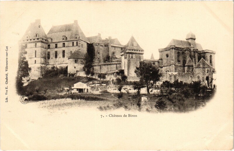 Carte postale ancienne Chateau de Biron Lot et Garonne