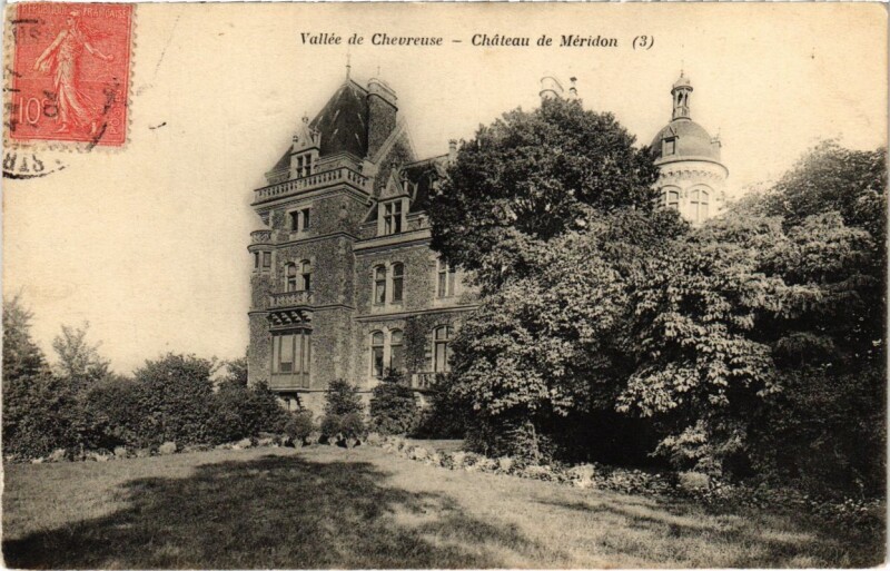Carte postale ancienne VallÃ©e de Chevreuse - Chateau de Meridon à Chevreuse