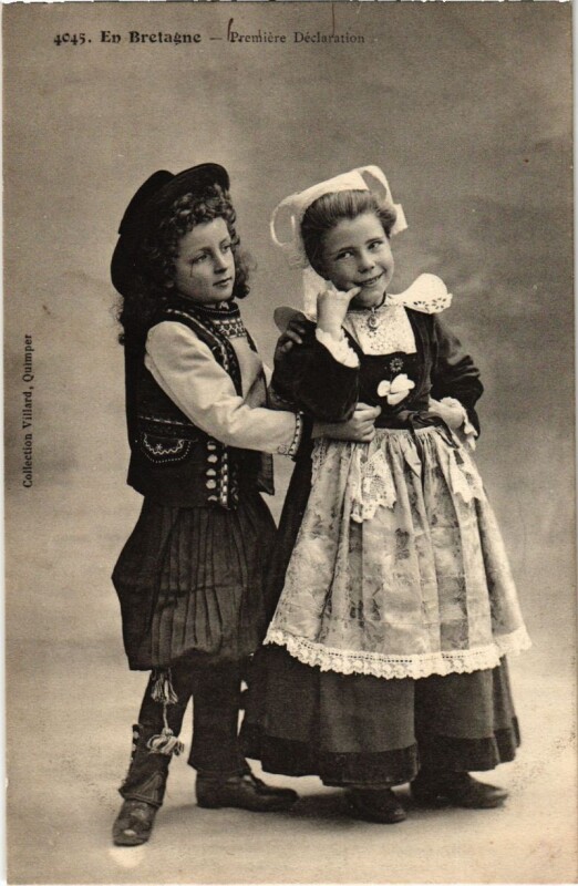 Carte postale ancienne En Bretagne - Premiere Declaration