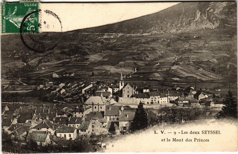 Carte postale ancienne Les Deux Seyssel à Seyssel