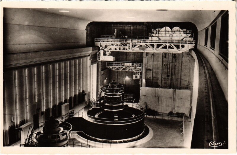 Carte postale ancienne Genissiat - Usine