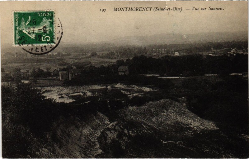 Carte postale ancienne Montmorency - Vue sur Saonnis à Montmorency
