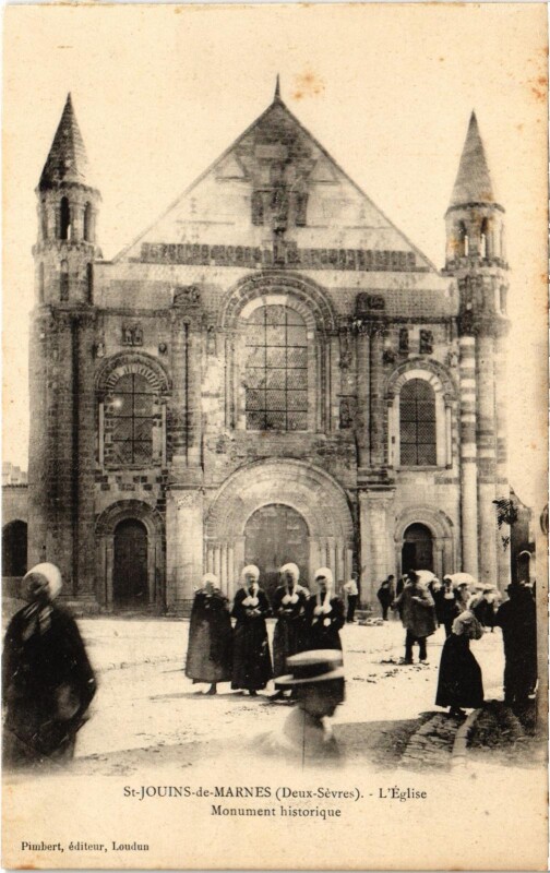 Carte postale ancienne Saint-Jounis-de-MARNEs - L'Eglise à Marnes