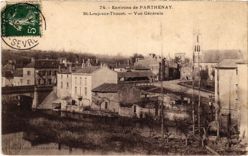 Carte postale ancienne Env. de Parthenay à Parthenay