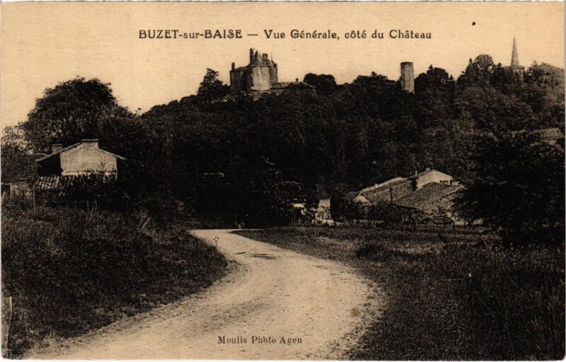 Carte postale ancienne Buzet-sur-Baise - Vue générale à Buzet-sur-Baïse
