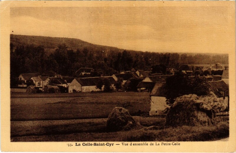 Carte postale ancienne La Celle Saint-Cyr - Vue d'Ensemble de la Petite Celle à La Celle-Saint-Cyr