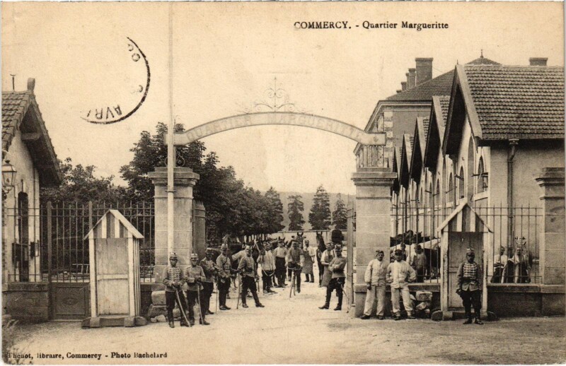 Carte postale ancienne Militaire Commercy - Quartier Margueritte à Commercy
