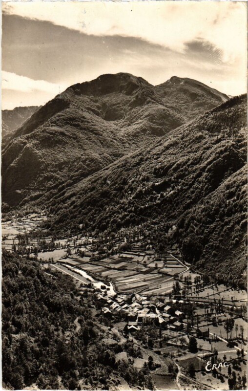 Carte postale ancienne Ax les Thermes- vue generale France à Ax-les-Thermes