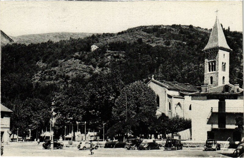 Carte postale ancienne Ax les Thermes- Eglise France à Ax-les-Thermes