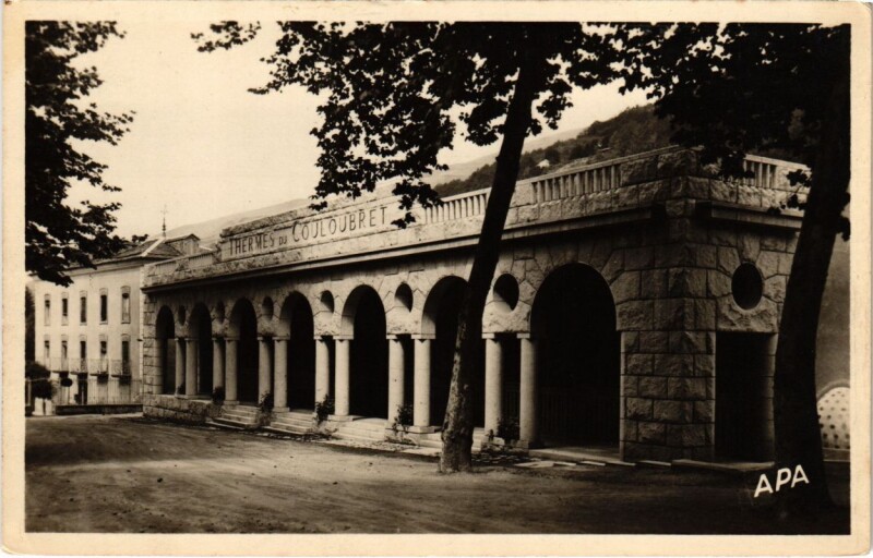 Carte postale ancienne Ax les Thermes- Etablissement Thermal, Le Couloubret France à Ax-les-Thermes