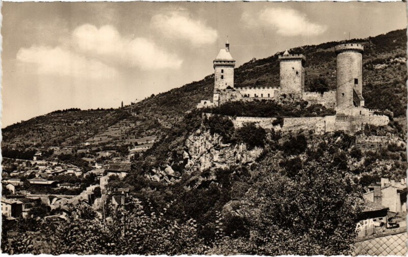 Carte postale ancienne Foix- Le Chateau France