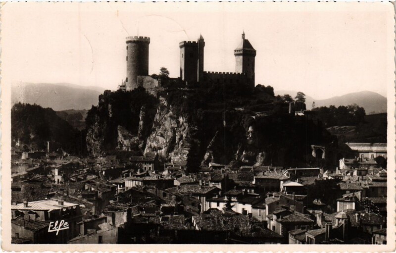 Carte postale ancienne Foix- Le Chateau France