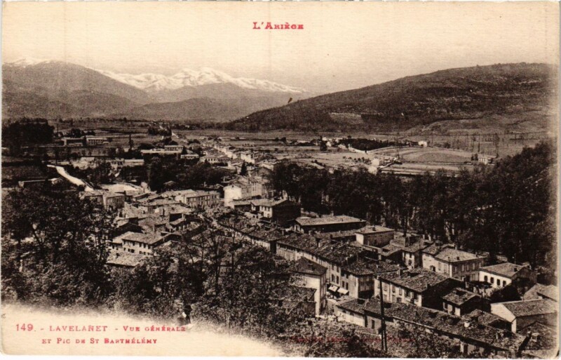 Carte postale ancienne Lavelanet- vue generale France à Lavelanet