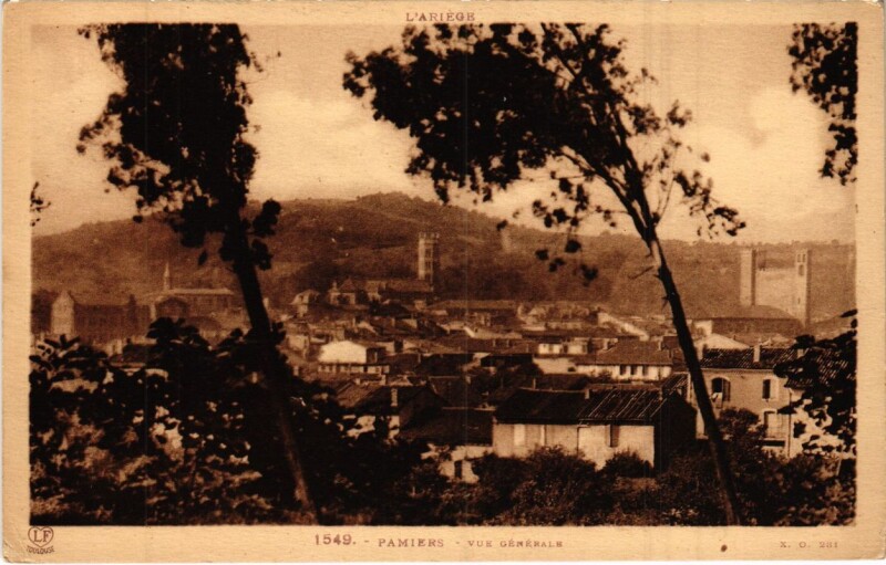 Carte postale ancienne Pamiers- vue generale France à Pamiers
