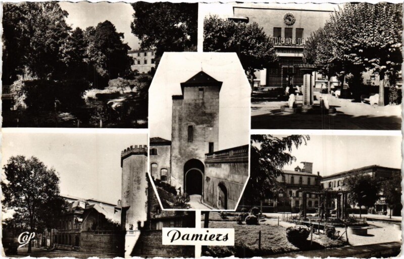 Carte postale ancienne Pamiers- souvenir France à Pamiers