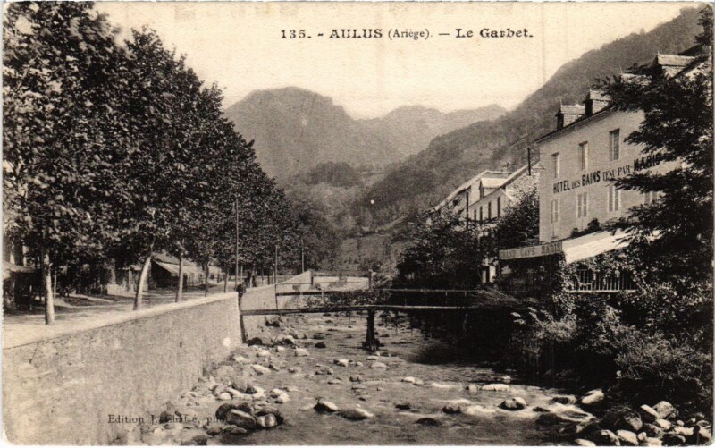 Carte postale ancienne Aulus- Le Garbet France