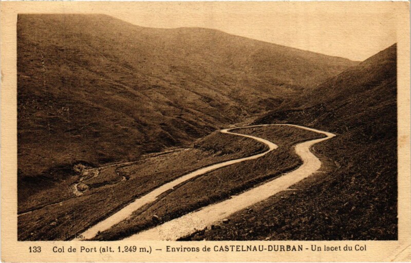 Carte postale ancienne Un lacet du Col France