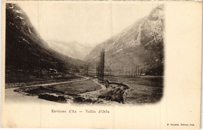 Carte postale ancienne Vallee d'Orlu France