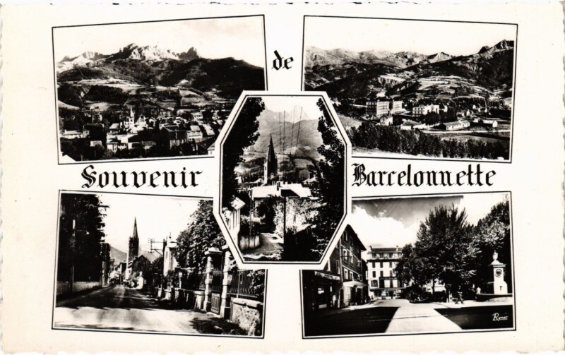 Carte postale ancienne Souvenir de Barcelonnette à Barcelonnette