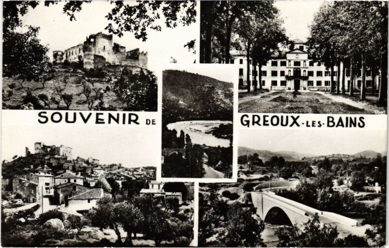 Carte postale ancienne Souvenir de Greoux-les-Bains