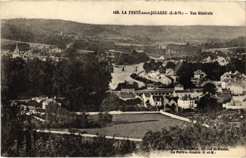 Carte postale ancienne La Ferte sous Jouarre vue generale à Jouarre