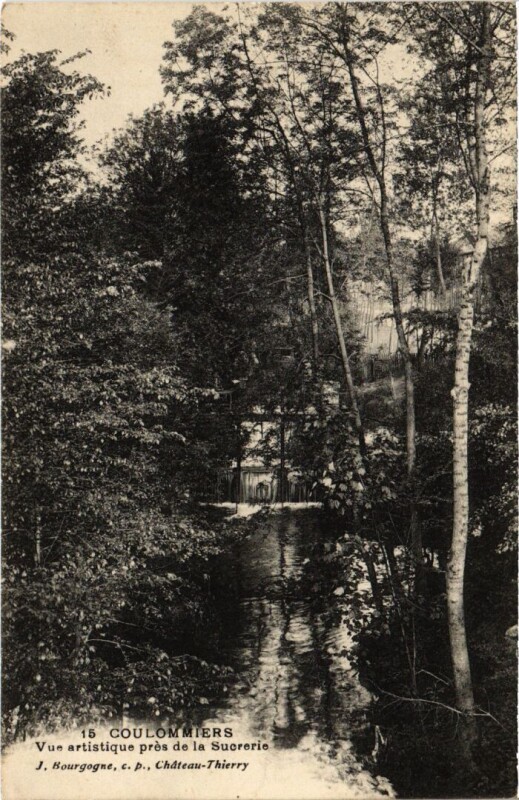 Carte postale ancienne Coulommiers vue artistique pres de la Sucrerie à Coulommiers