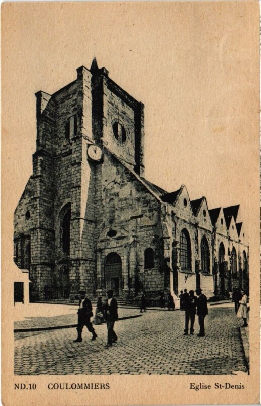 Carte postale ancienne Coulommiers Eglise Saint-Denis à Coulommiers