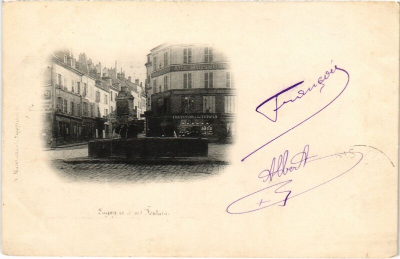 Carte postale ancienne Lagny Fontaine