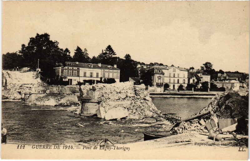 Carte postale ancienne Lagny Le Pont