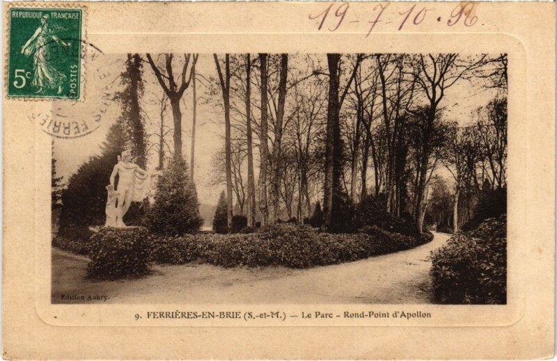 Carte postale ancienne Ferrieres en Brie Le Parc