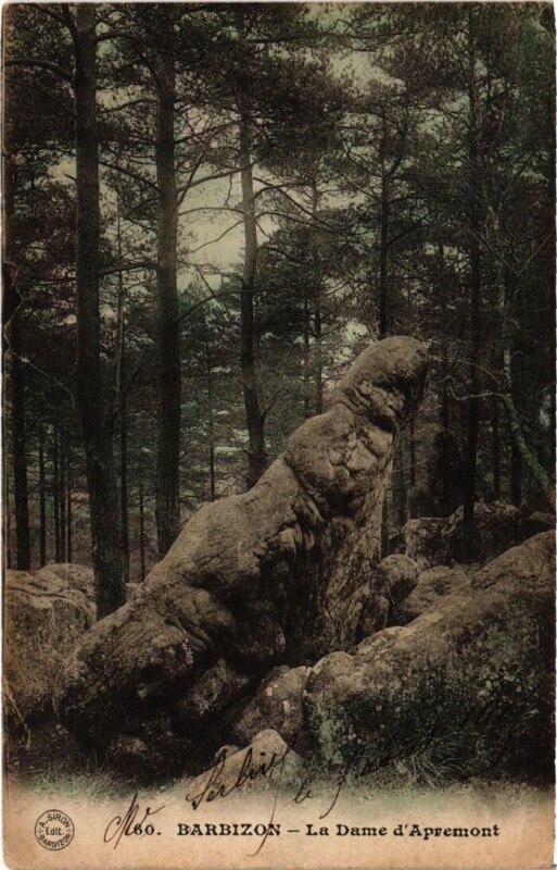 Carte postale ancienne Barbizon La Dame d'Apremont à Barbizon