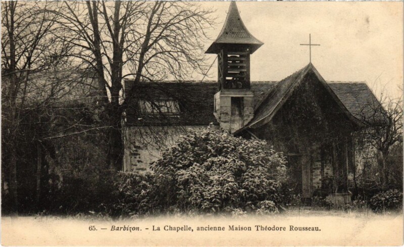 Carte postale ancienne Barbizon La Chapelle à Barbizon