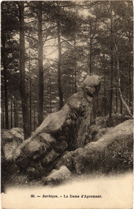 Carte postale ancienne Barbizon La Dame d'Apremont à Barbizon
