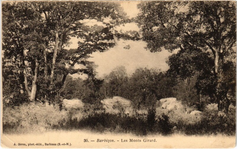 Carte postale ancienne Barbizon Les Monts Girard à Barbizon