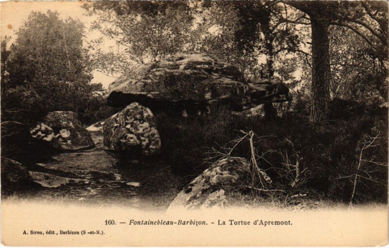 Carte postale ancienne Barbizon La Tortue d'Apremont à Barbizon