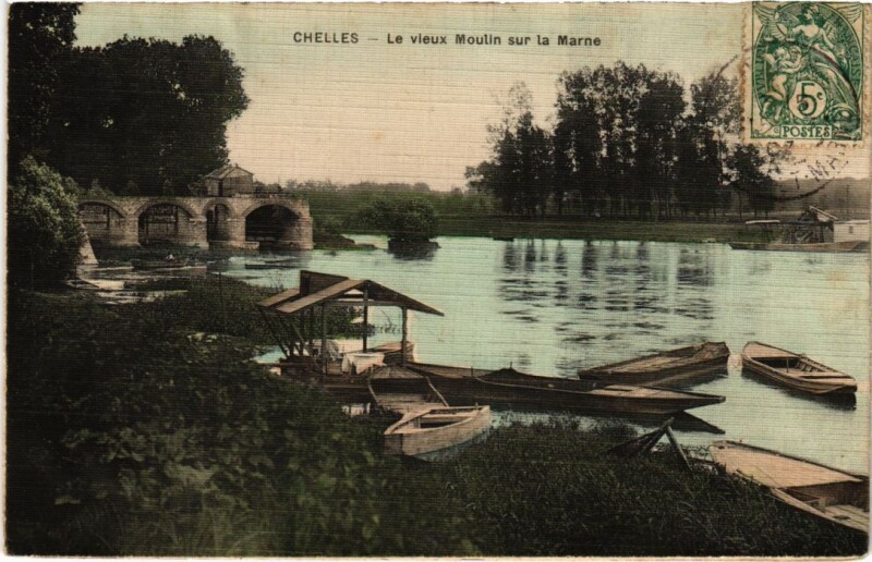 Carte postale ancienne Chelles Le vieux sur la Marne à Chelles