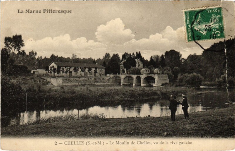 Carte postale ancienne Chelles Le Moulin à Chelles