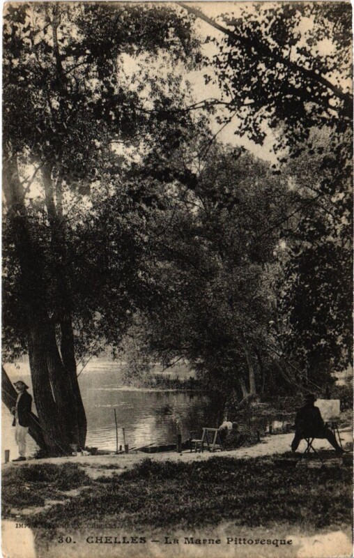 Carte postale ancienne Chelles La Marne à Chelles