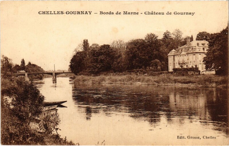 Carte postale ancienne Chelles Bords de Marne à Chelles