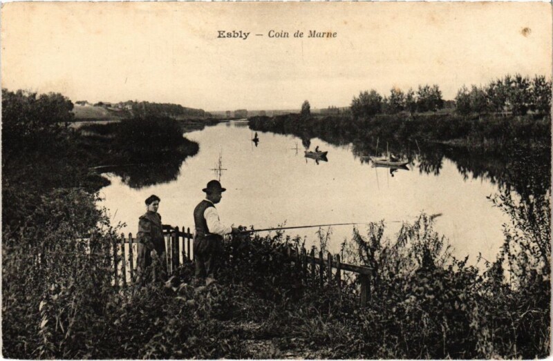 Carte postale ancienne Esbly Coin de Marne à Esbly